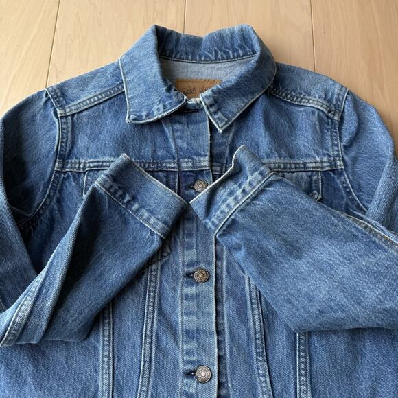 Vintage Levis Denim Jacket Women's S 80s Denim Trucker Made in USA 76001 1212 - Picture 4 of 9